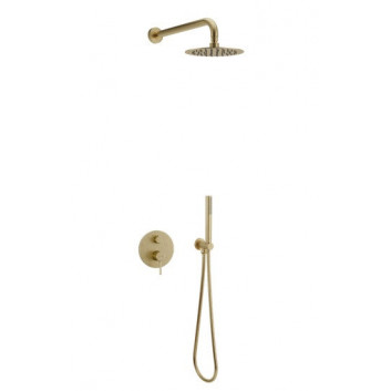 Set prysznicowo-wannowy Excellent Glad, Unterputz, 2 wyjścia wody, Kopfbrause slim 200x200mm, Chrom