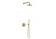 Set prysznicowo-wannowy Excellent Glad, Unterputz, 2 wyjścia wody, Kopfbrause slim 200x200mm, Chrom