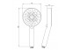 Handbrause Deante Joko 1-Funktions- - Chrom