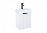Schrank Bad- Roca Reef 80 cm mit 2 Schubladen (do kompletacji z umywalką Hebe slim) - jasny Eiche