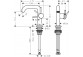 Einhebel- Waschtischarmatur 110 ohne Ablauf-Set, Hansgrohe Tecturis S - Brąz Szczotkowany