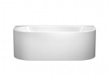 Badewanne freistehend Kaldewai Meisterstück Classic Duo Oval, 170x75cm, Set mit Ablauf und Überlauf, powierzchnia uszlachetniona, weiß
