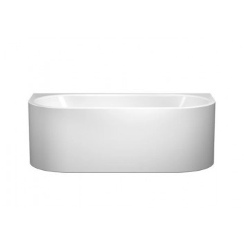 Badewanne freistehend Kaldewai Meisterstück Classic Duo Oval, 170x75cm, Set mit Ablauf und Überlauf, powierzchnia uszlachetniona, weiß
