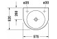 Umywalka Duravit Architec wisząca 575x520 mm , bez otworu- sanitbuy.pl
