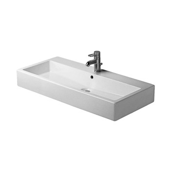 Umywalka Duravit Vero z półką na baterię 1200x470 mm, szlifowana , jednootworowa- sanitbuy.pl