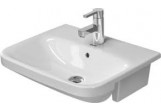  Halbeinbauwaschtisch, Duravit DuraStyle, 55x45,5 cm, mit 1-Anschluss, Weiß Alpin