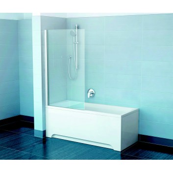 Ścianka wannowa Ravak PVS1-80 Biały + Transparent- sanitbuy.pl