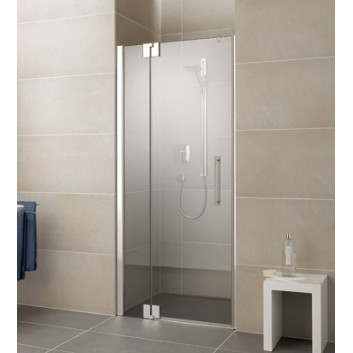 Drzwi prysznicowe Kermi Pasa XP 120x185cm, wahadłowe, jednoskrzydłowe z elementem stałym, lewe- sanitbuy.pl