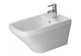 Bidet hängend, Duravit DuraStyle, 370x620 mm, 1-otworowy, Weiß Alpin WonderGliss