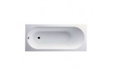 Badewanne rechteckig Villeroy&Boch Oberon, 160x75 cm mit Füßen, Quaryl, weiß Alpin