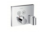 Bateria prysznicowa termostatyczna Hansgrohe ShowerSelect, podtynkowa, element zewnętrzny- sanitbuy.pl
