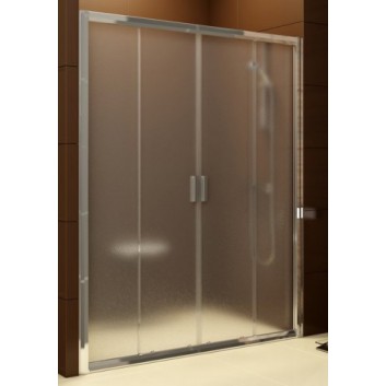 Drzwi prysznicowe BLDP4 120 Ravak Blix, biały + transparent- sanitbuy.pl