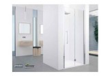 Tür Dusch- für die Nische Novellini Young 2.0 1BS Falt-, zakres regulacji 77-81 cm, profil Chrom, transparentes Glas, Version links