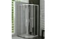 Kabina kwadratowa 90 cm z rozsuwanymi drzwiami Ronal Pur Light S, połysk- sanitbuy.pl