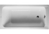 Badewanne Duravit D-Code rechteckig 150x75 cm zum Einbau, Abfluss przy stopach, weiß