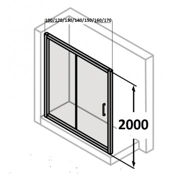 drzwi suwane huppe aura elegance , 900 x 900 mm, glas srebrny mat , transparent- sanitbuy.pl