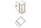 tür suwane huppe aura elegance , 900 x 900 mm, glas silbern matt , transparent- sanitbuy.pl
