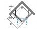 tür suwane huppe aura elegance , 900 x 900 mm, glas silbern matt , transparent- sanitbuy.pl