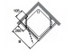 tür suwane huppe aura elegance , 900 x 900 mm, glas silbern matt , transparent- sanitbuy.pl