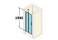 tür suwane huppe aura elegance , 900 x 900 mm, glas silbern matt , transparent- sanitbuy.pl