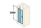 tür suwane huppe aura elegance , 900 x 900 mm, glas silbern matt , transparent- sanitbuy.pl
