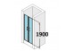 tür suwane huppe aura elegance , 900 x 900 mm, glas silbern matt , transparent- sanitbuy.pl