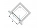 tür suwane huppe aura elegance , 900 x 900 mm, glas silbern matt , transparent- sanitbuy.pl