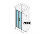 tür suwane huppe aura elegance , 900 x 900 mm, glas silbern matt , transparent- sanitbuy.pl