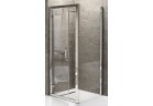 Tür Dusch- Dreh- Novellini Kuadra G 72-78 cm, profil Chrom, Glas transparent