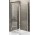 Duschwand Novellini Kuadra F 72-75 cm, profil Chrom, Glas transparent