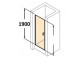 Tür dusch- huppe design 501 - schwing-, b 1000mm, mit schichtanti-plaque- sanitbuy.pl
