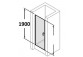 Tür dusch- huppe design 501 - schwing-, b 1000mm, mit schichtanti-plaque, profil chrom eloxal- sanitbuy.pl