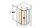 Tür dusch- huppe design 501 - schwing- mit festsegment, b 800mm- sanitbuy.pl