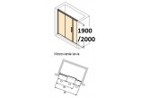 Tür dusch- huppe design 501 - falt-, b 800 mm- sanitbuy.pl