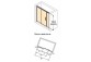 Tür dusch- huppe design 501 - falt-, b 800 mm- sanitbuy.pl