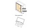 Tür dusch- huppe design 501 - falt-, b 800 mm- sanitbuy.pl