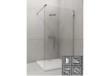 Wand Radaway Euphoria Walk-in V 80, Chrom, transparentes Glas