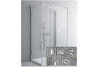 Tür für die Wand Radaway Fuenta New KDJ+S 80 cm, Chrom, transparentes Glas EasyClean, 384021-01-01L