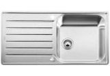 Zlewozmywak aus Stahl Blanco LANTOS XL 6S -IF, wpuszczany w blat, mit automatischem Stöpsel - gebürsteter Stahl