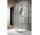 Duschkabine halbrund zur Wandmontage Radaway Almatea P 100x90cm, transparentes Glas