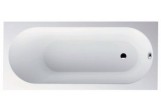 Badewanne Villeroy & Boch Oberon rechteckig 180x80 cm mit Füßen, Quaryl, weiß