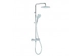 Dusch-set Kludi Freshline Dual Shower System mit Thermostat, Kopfbrause 25 cm, Chrom
