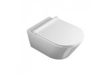 Becken CATALANO ZERO WC NewFlush hängend + WC-Sitz mit Softclosing dünn, 35x55 cm, weiß