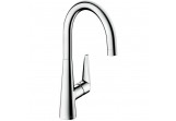 Küchenarmatur 1-uchwytowa Hansgrohe Talis S 260 wys. 400 mm, Edelstahl, obrotowa Auslauf