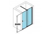 Tür Schiebe- Huppe Xtensa Pure 1101-1200 mm, rechts Profil silbern glänzend, Glas transparent Anti-Plaque