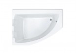 Eck-badewanne asymmetrisch Roca Easy links, weiß, Acryl-, 160 x 90 cm, Füße w zestawie- sanitbuy.pl