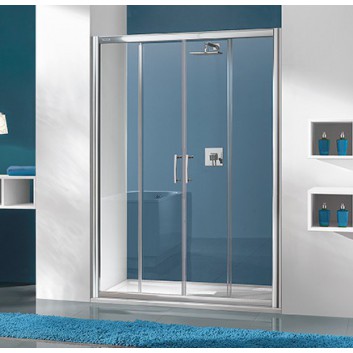 Tür Schiebe- Sanpast 4/TX5b, vierteilig, 130x190 cm, Glas transparent W0, Glass Protect- sanitbuy.pl
