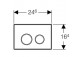 Betätigungstaste uruchamiający do WC Geberit Sigma 20 schwarz/Chrom glänzend/schwarz, 2 zakresy- sanitbuy.pl