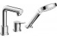 Wannenbatterie Hansgrohe Talis S, mit 3 Anschlüssen, zur Wannenrandmontage, DN15, Chrom- sanitbuy.pl