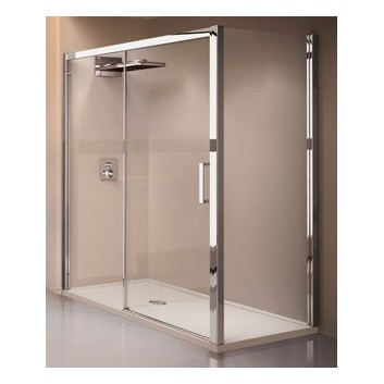 Drzwi prysznicowe przesuwane Novellini Kuadra 2P 96-102 cm lewe - sanitbuy.pl